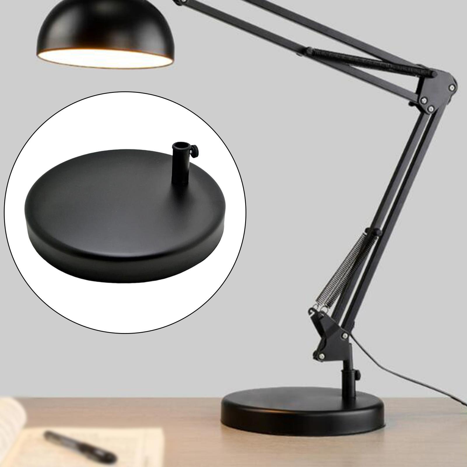 Universal Metal Base for Table Lamp Adjustable Bottom Plate Desk Lamp Base
