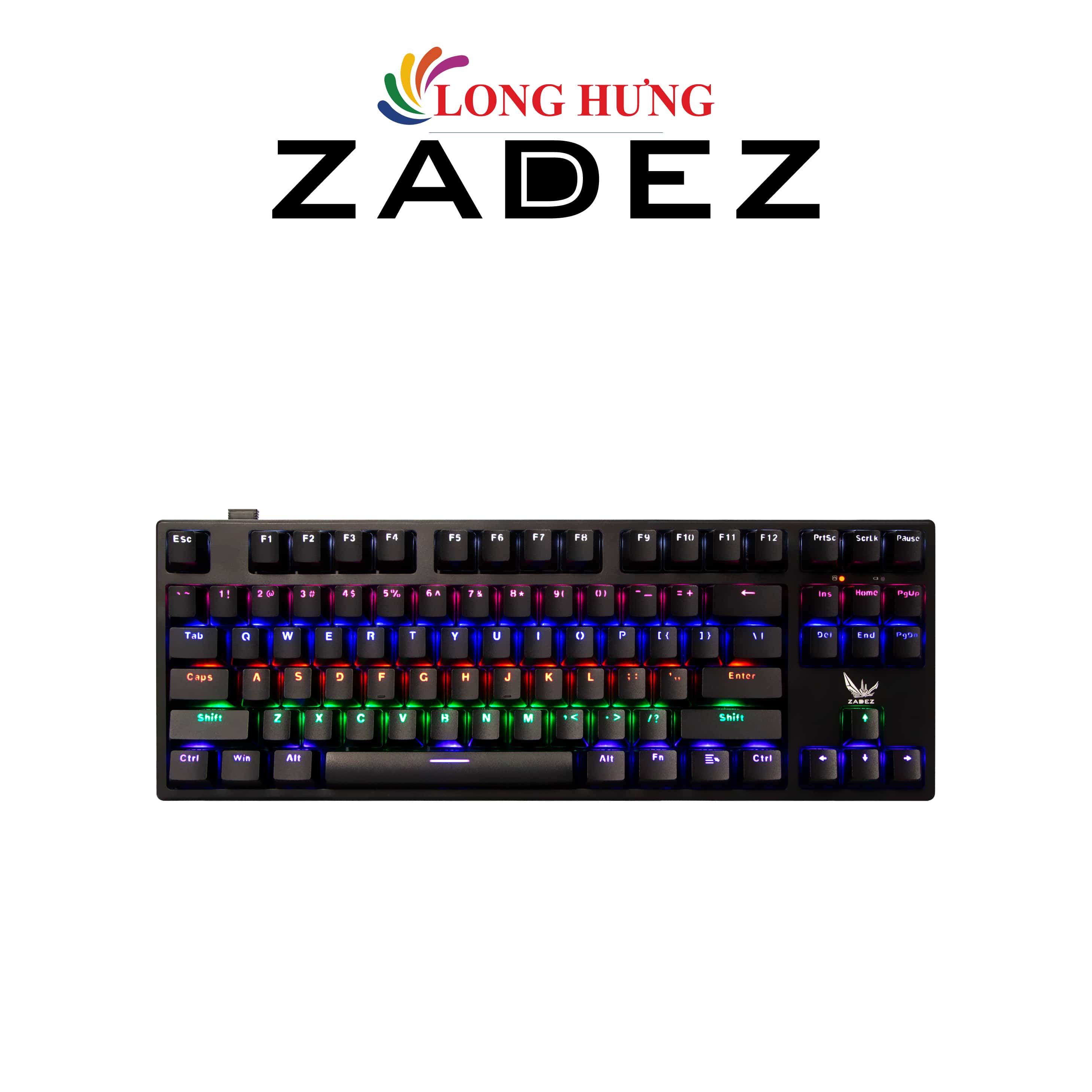 Bàn phím cơ không dây Gaming Zadez GT-015DK - Hàng chính hãng