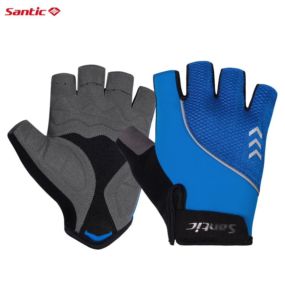 Găng tay đạp xe Santic Găng tay Half Finger MTB Găng tay xe đạp MTB Găng tay xe đạp thể thao xe đạp Găng tay chống ma sát unisex Color: K3P136H Size: XXL