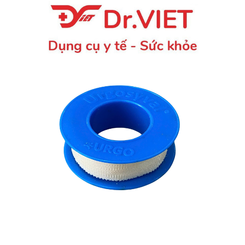 Băng Keo Y Tế Vải Lụa Urgosyval 1.25cm x 5m Chính Hãng Urgo Pháp – Cố Định Gạc Và Kim Truyền Chắc Chắn, Dịu Nhẹ Với Da, Độ Bám Cao, Thoáng Khí, Không Đau Khi Tháo, Phù Hợp Sử Dụng Trong Gia Đình Và Cơ Sở Y Tế, An Toàn Cho Da Nhạy Cảm