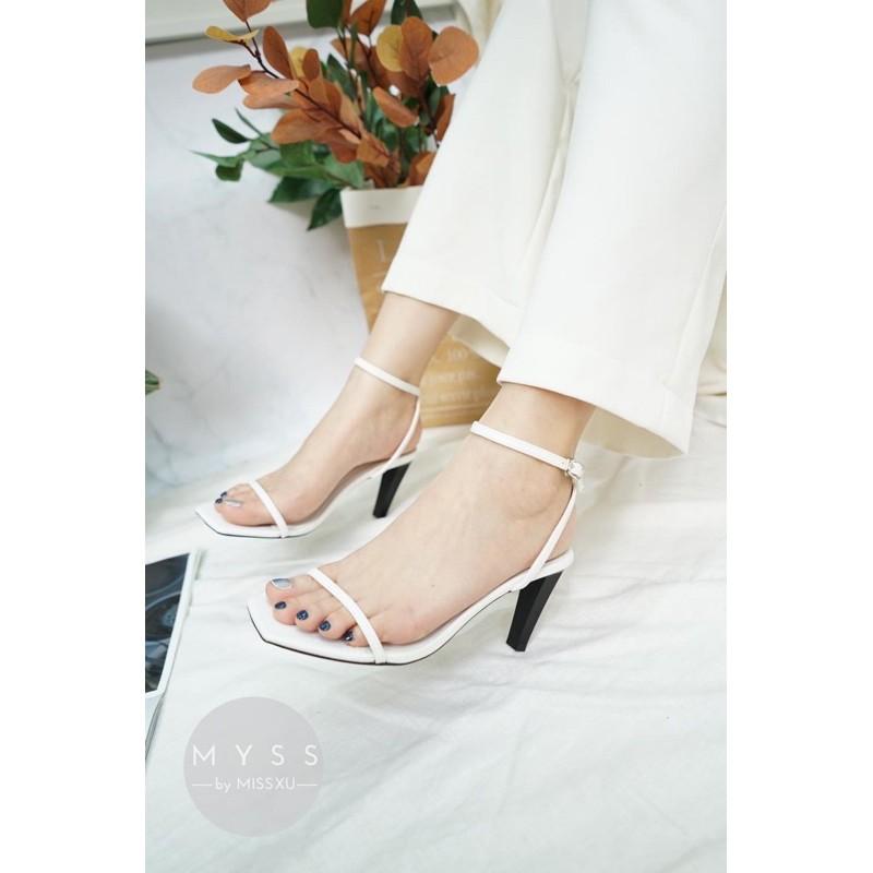 GIÀY SANDAL QUAI MẢNH GÓT NHỌN THÁP CAO 8 CM