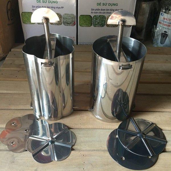 Khuôn làm giò xào inox loại tròn 1kg