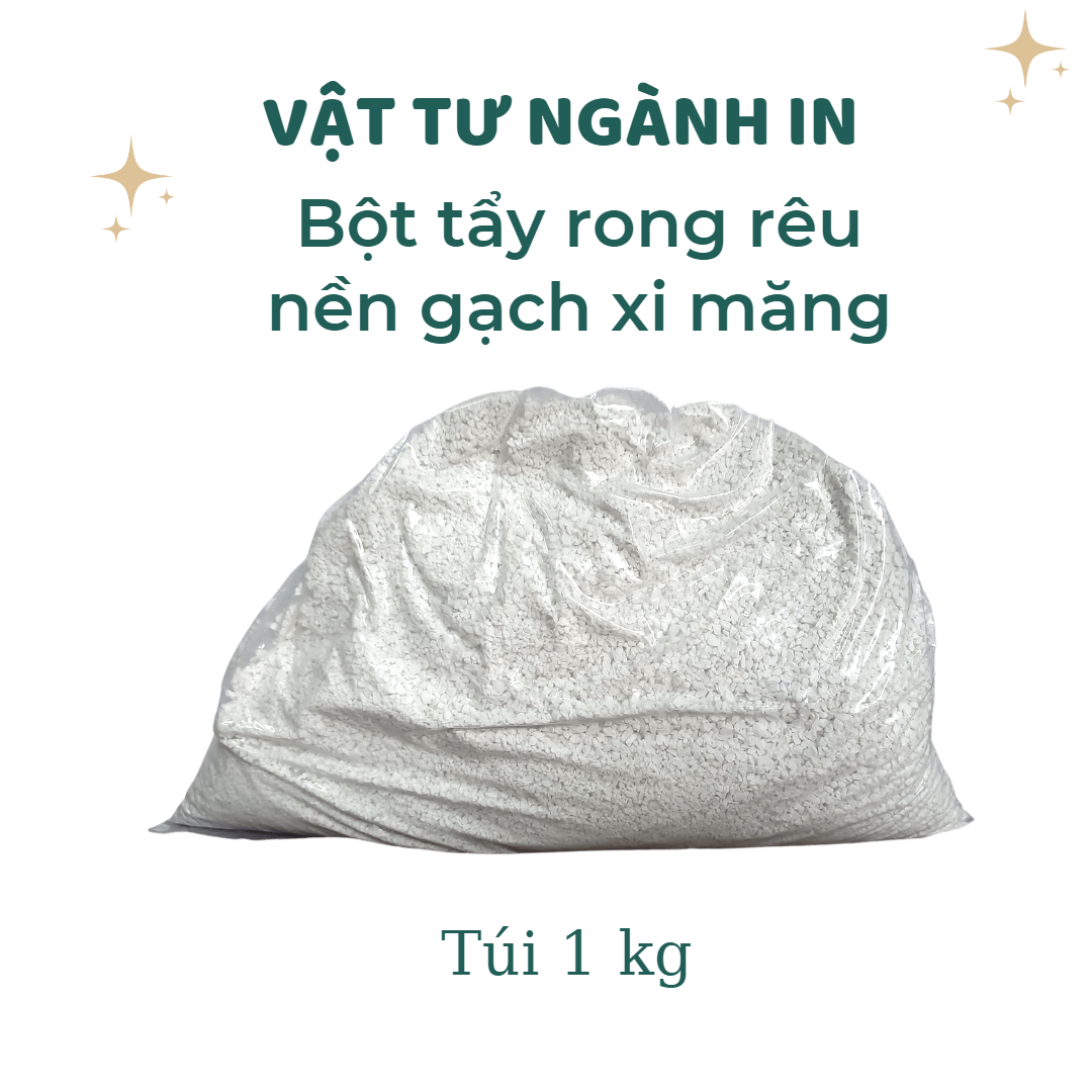 Bột tẩy rong rêu nền nhà xi măng, tường xi măng, gạch, sân vườn