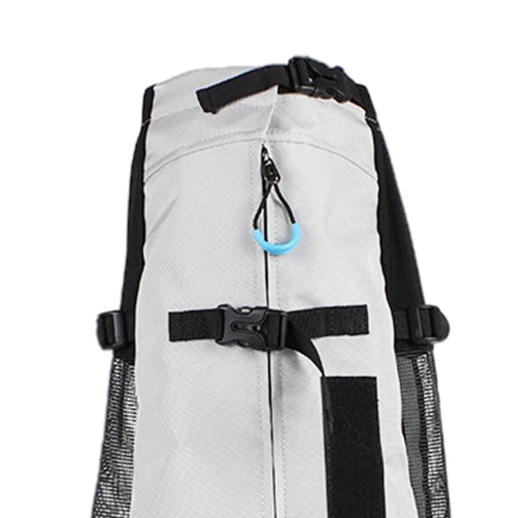 Medium Dog Carrier Backpack Pet Carrier Packsack, Breathable Hands-Free Corgi Bulldog Travel Bag for Walking Hiking Bike Motorcycle