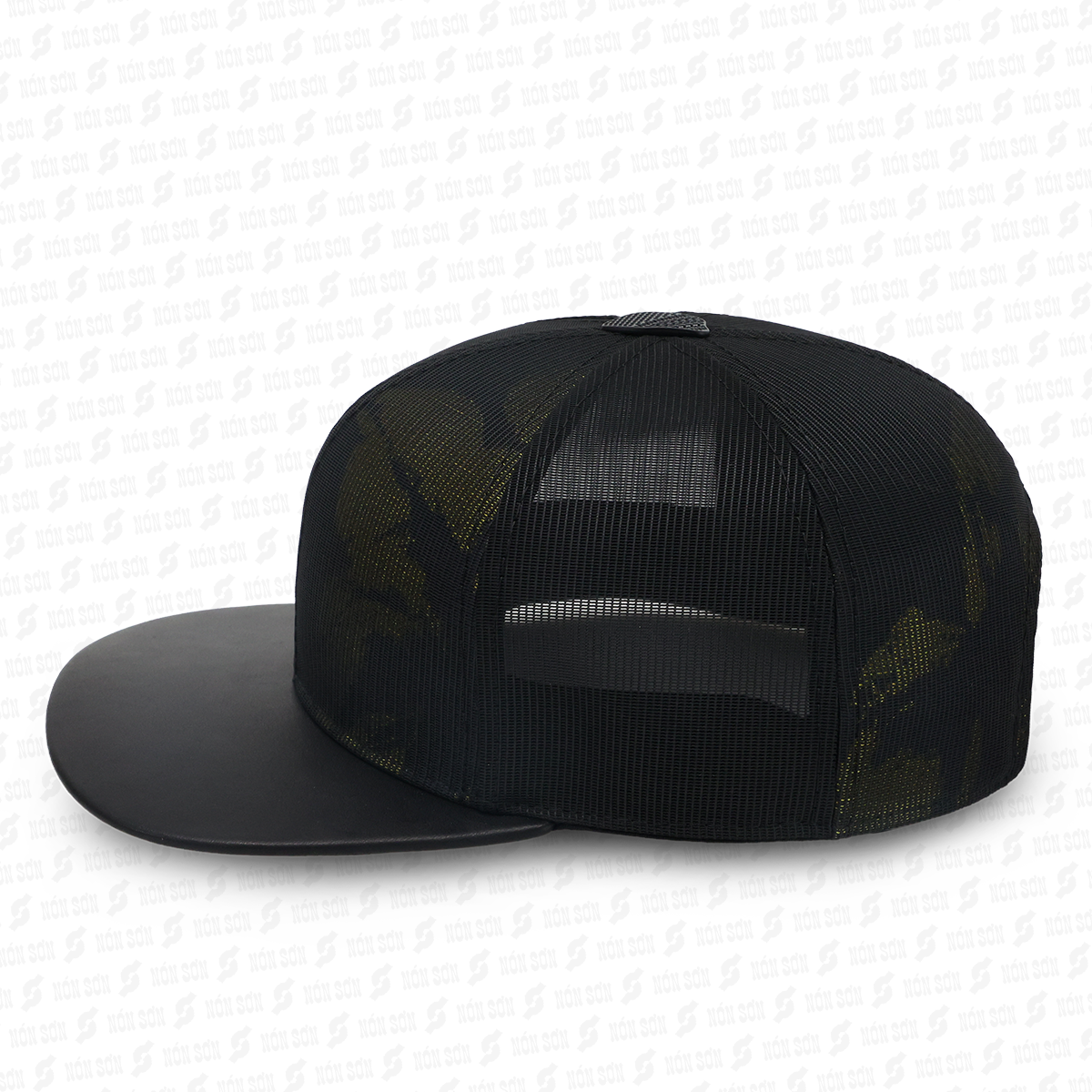Mũ snapback hiphop NÓN SƠN hoa văn ngẫu nhiên MC210AK-ĐN3HV