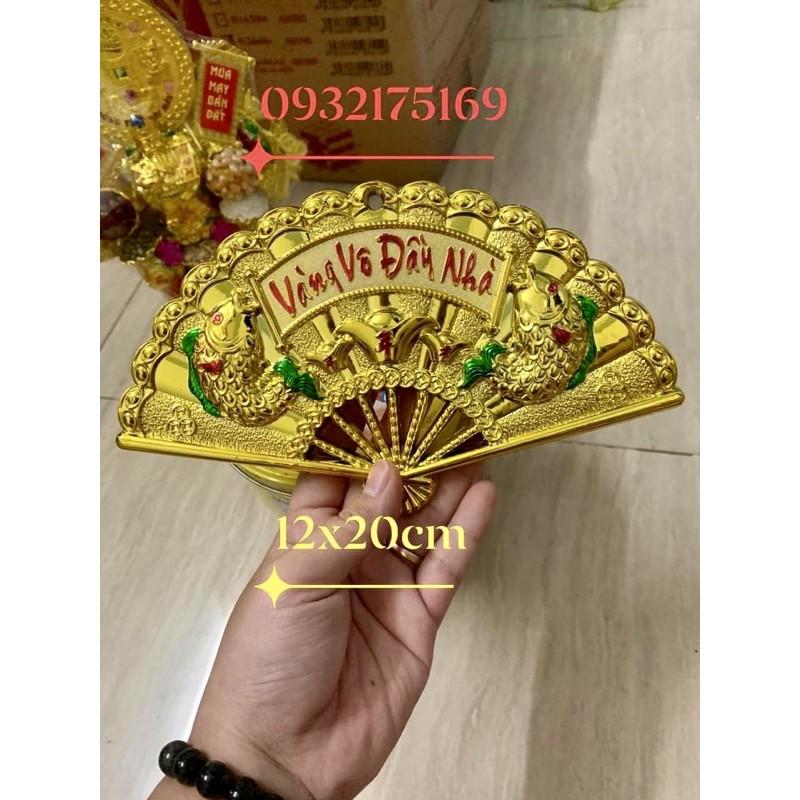 Quạt vàng vào đầy nhà chiêu tài lộc size lớn