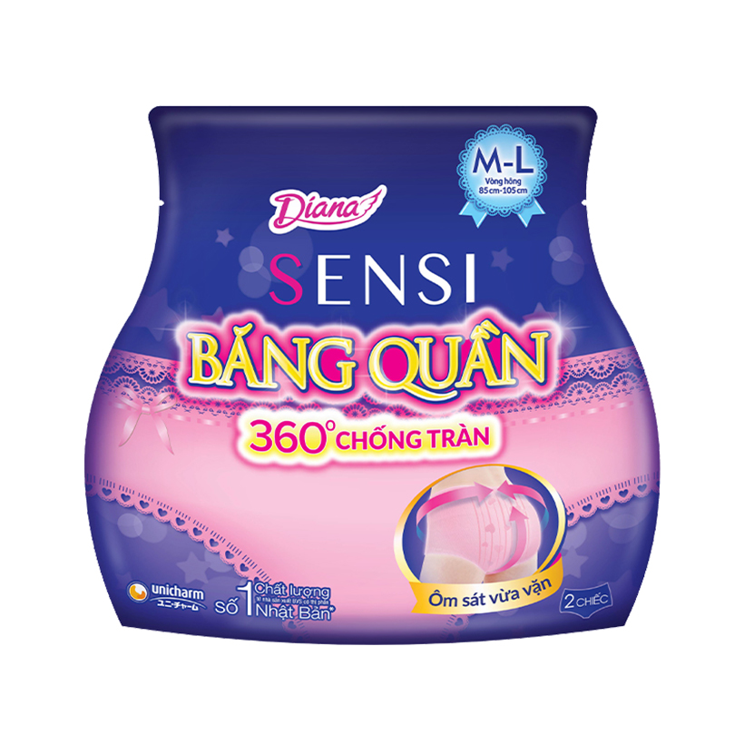 Combo 3 Băng vệ sinh Diana Sensi băng quần size M-L-1909