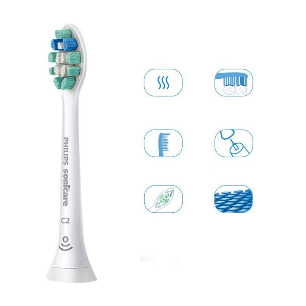 Đầu bàn chải điện Philips Sonicare HX9021/67 đầu C2 dùng cho HX6730, HX6511, HX6761, HX3226, HX621 - Hàng nhập khẩu