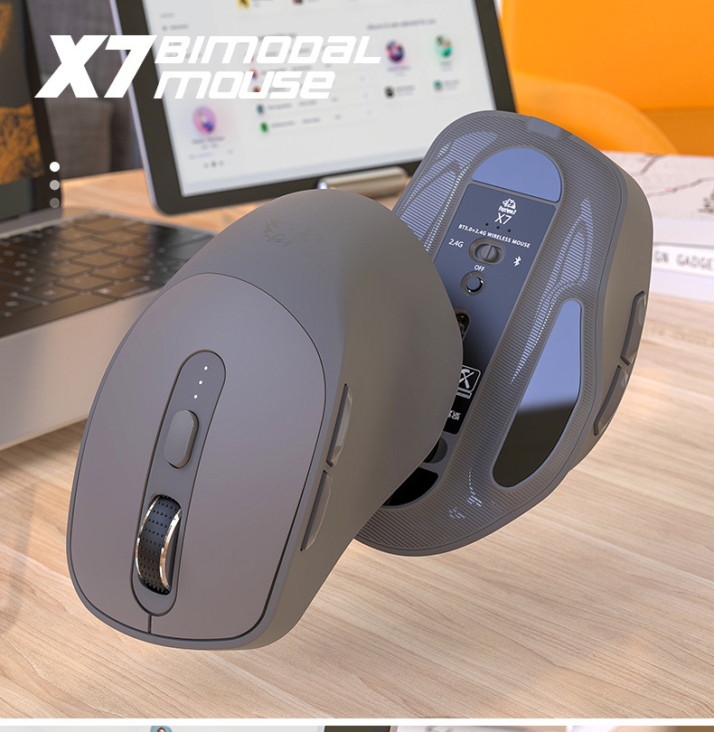 Combo bàn phím và chuột không dây chuyên game FREEWOLF M87 + X7 kết nối Bluetooth và chip USB 2.4G có đèn led 7 màu dành cho game thủ - Hàng Chính Hãng