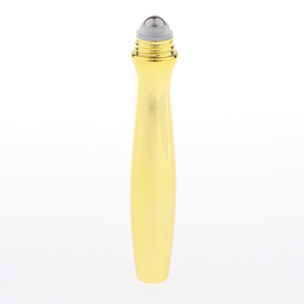 15ml Empty Roller Bottles for Essential Oils Perfume liquids Golden