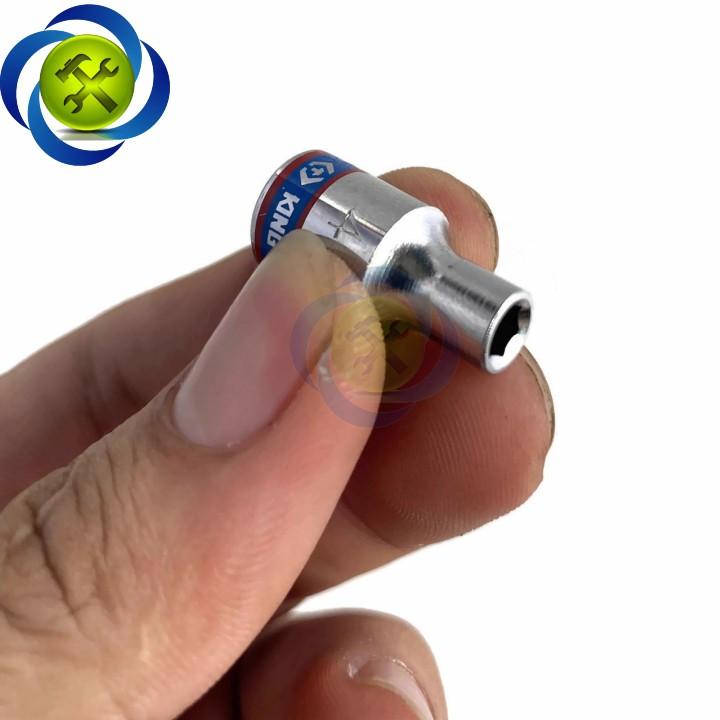 Tuýp 4mm 1/4 Kingtony 233504M loại ngắn 6 cạnh màu trắng