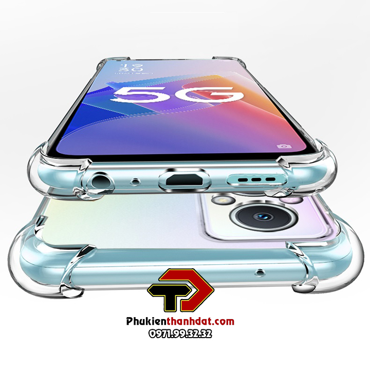 Ốp lưng dành cho OPPO Reno7 5G, Reno7 Z 5G, OPPO A96 5G trong suốt chống sốc bảo vệ camera sau