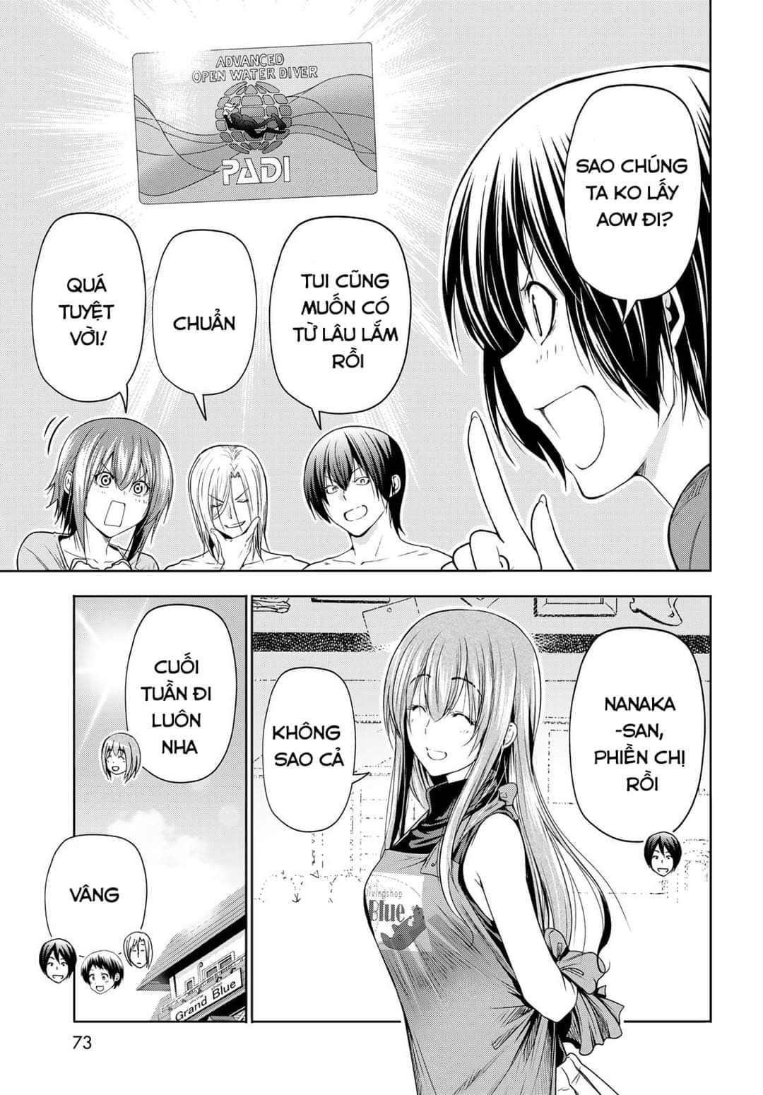cô gái thích lặn - grand blue chapter 80 11