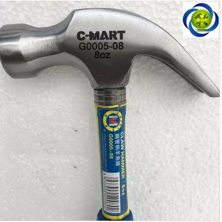 Búa nhổ đinh cán sắt C-Mart G0005-8 8oz