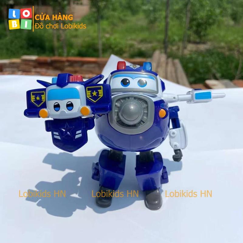 Đồ chơi đội bay siêu đẳng superwings, thú cưng siêu cấp, Cảnh sát Paul biến hình robot