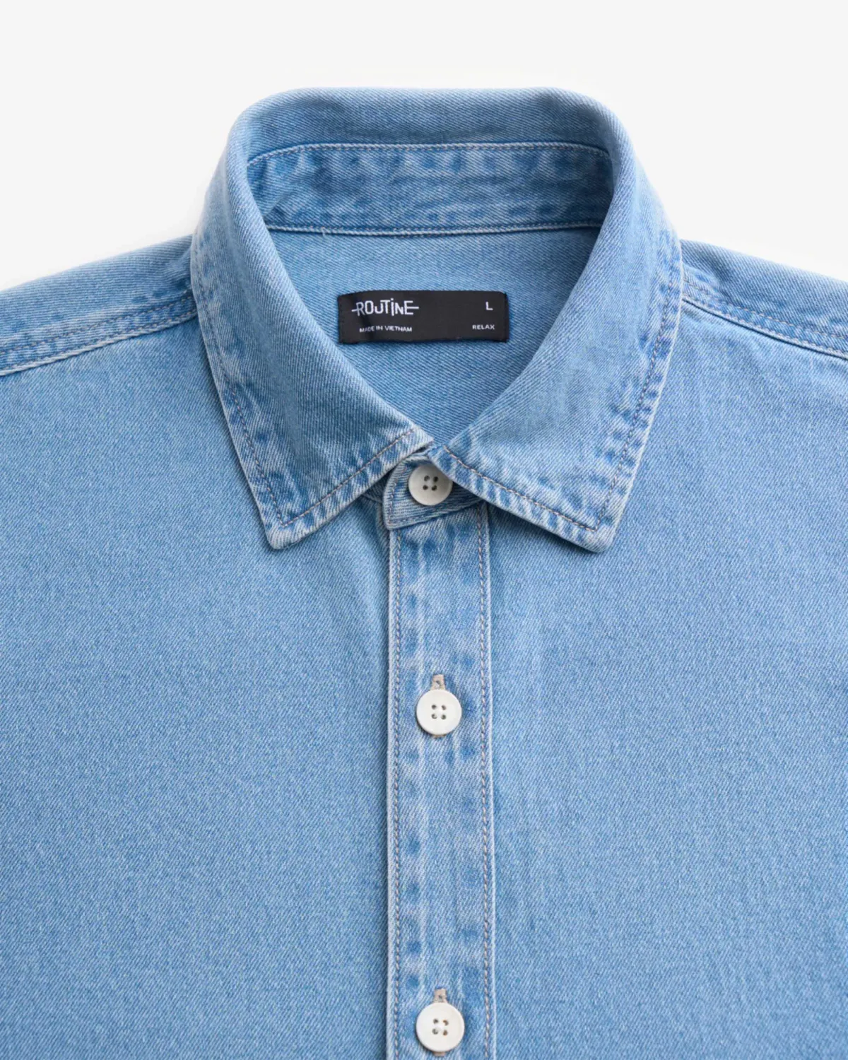 Áo Sơ Mi Denim Nam Tay Ngắn Form Relax - ROUTINE 10F25DSH001