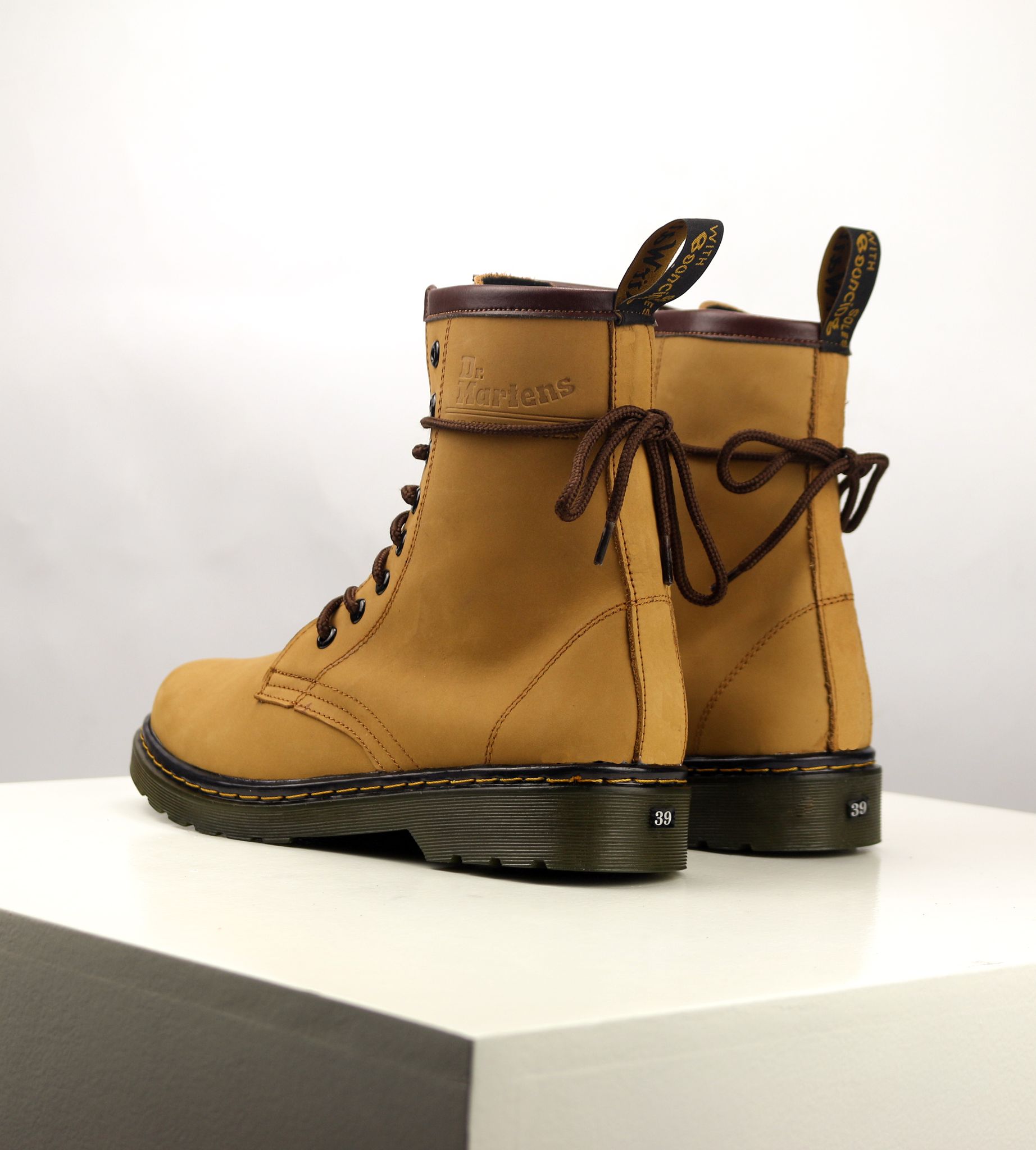 Giày Boots Đốc da bò Nubuck