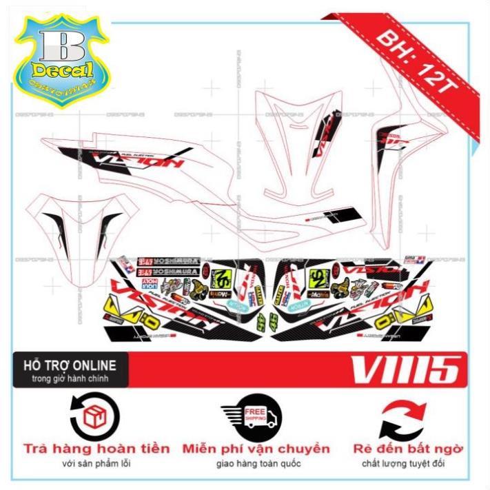 Tem rời dành cho VISION 2016 CHẾ DÁN XE TRẮNG