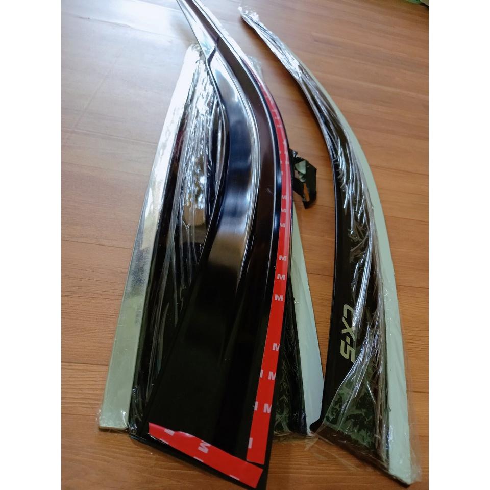 Vè che mưa xe Mazda CX5 2018-2022 chỉ inox cao cấp