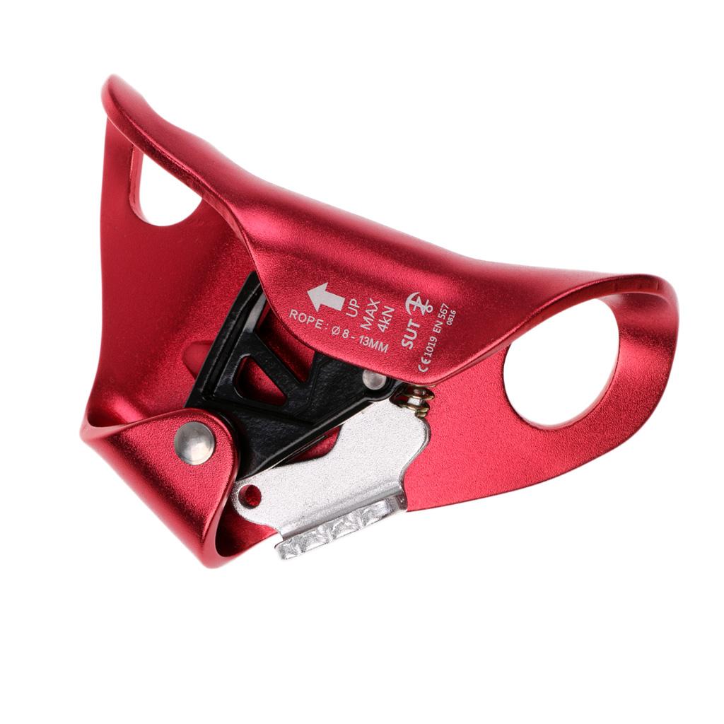 Climbing Chest Ascender Abdominal Vertical Rope Climbing Fall Protection Red