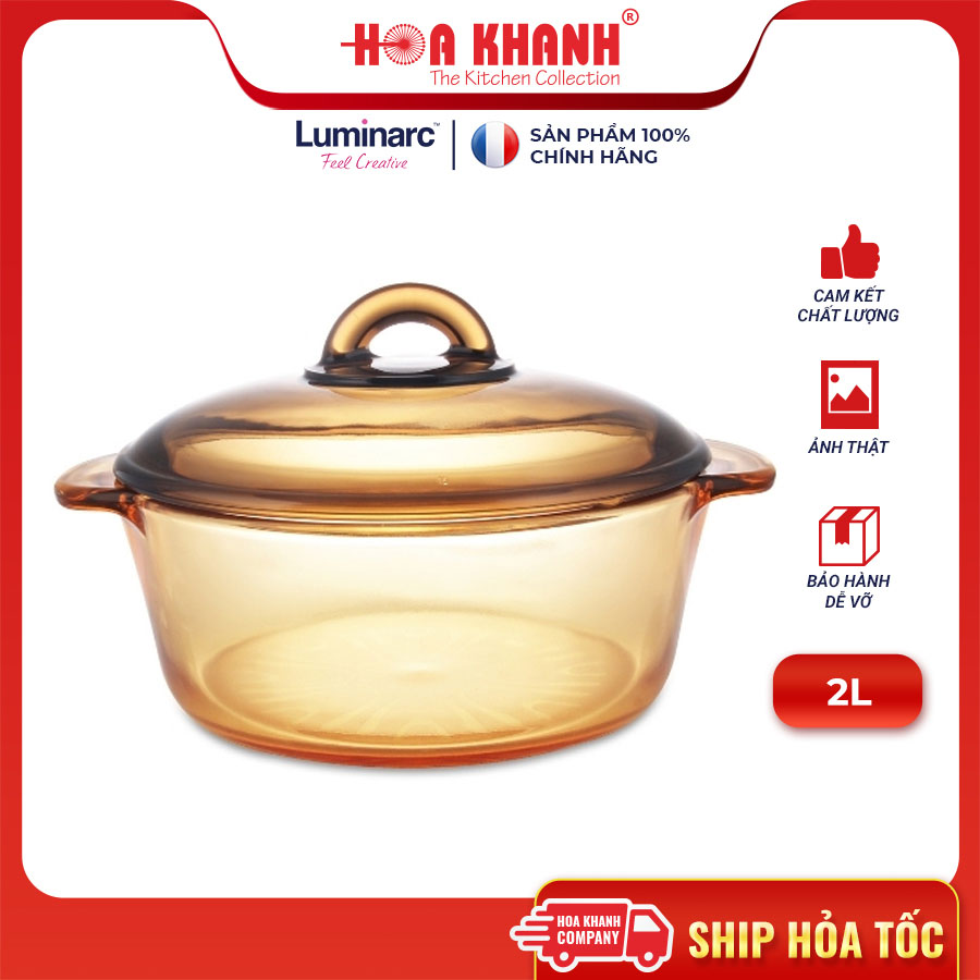 Nồi Thủy Tinh Luminarc Amberline Granite 2L - N2266