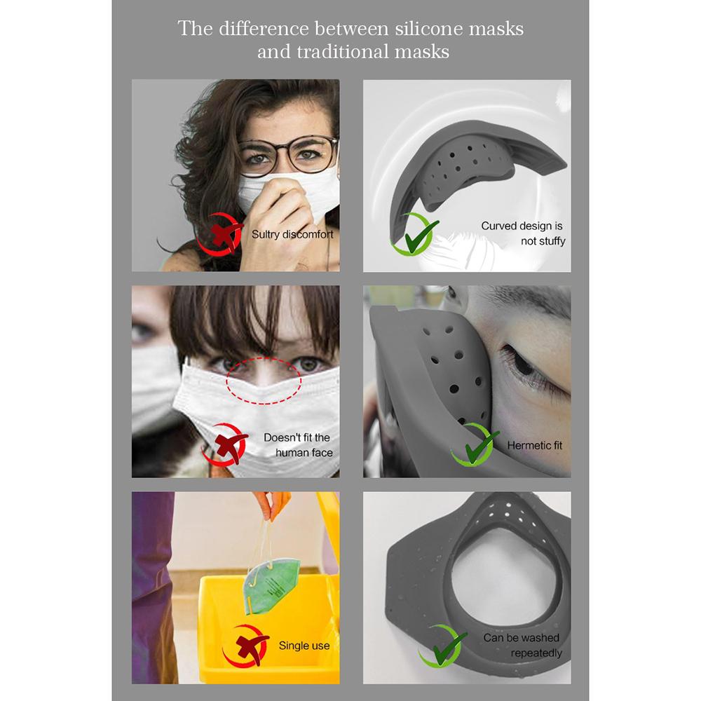 Soft Comfortable Silicone LED Face Mask DIY Programmable Message Display Mask for Halloween Cosplay