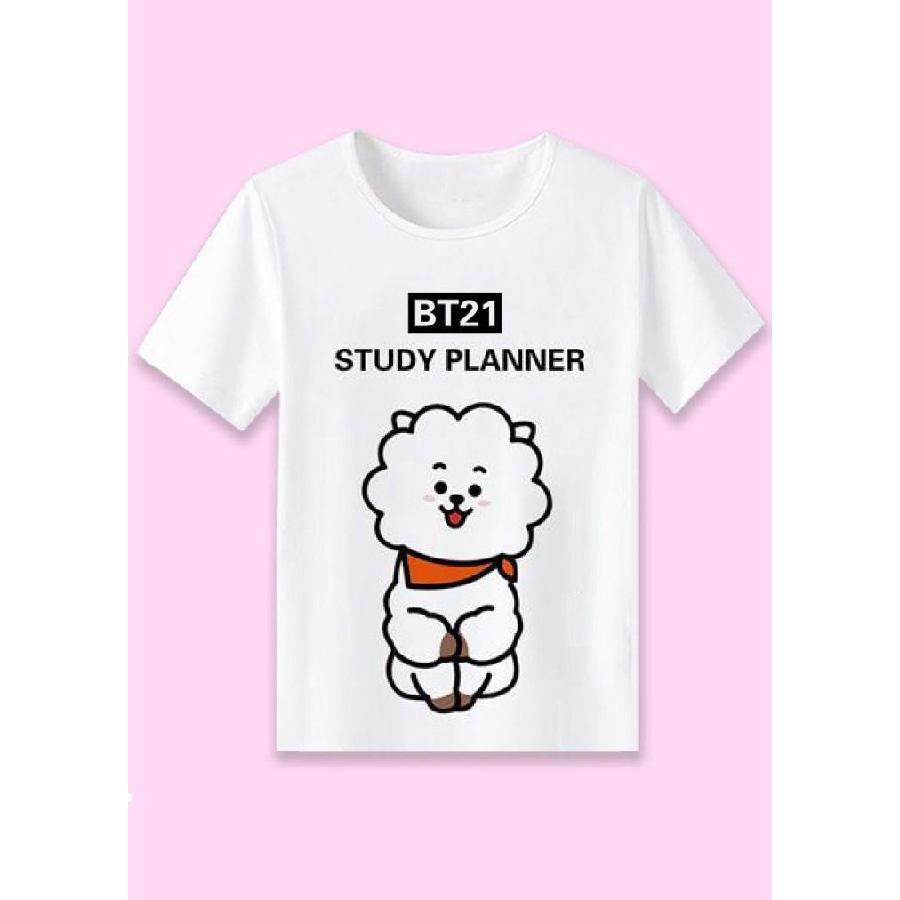 Áo phông RJ BT21 BTS Study Planner