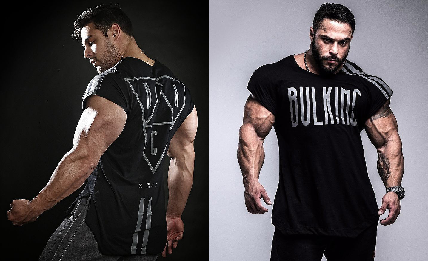 Áo nửa cộc tay nam BULKING BKG XXX không may viền