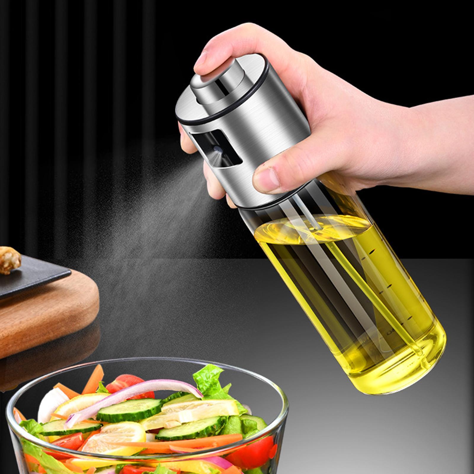 350ml Oil Sprayer Bottle Stainless Steel for Barbecue Roasting Cooking Tool