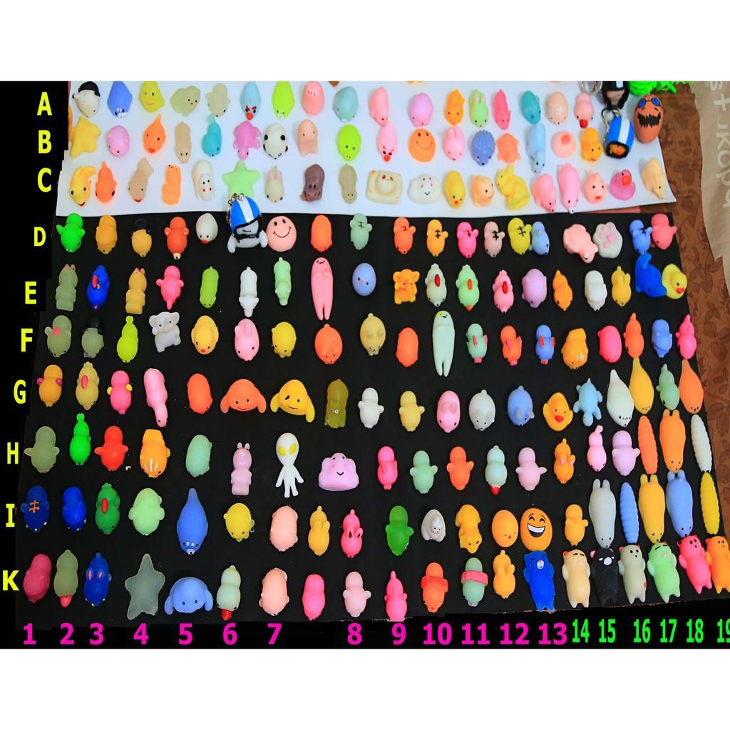 Combo 50 Squishy Mochi Hình Thú Cực Dễ Thương