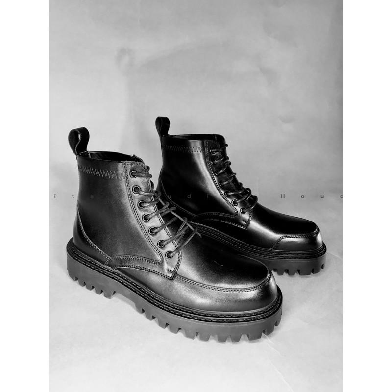 Giày Boot cao cổ, da mềm phong cách Hàn Quốc - HOUDITA C-B03