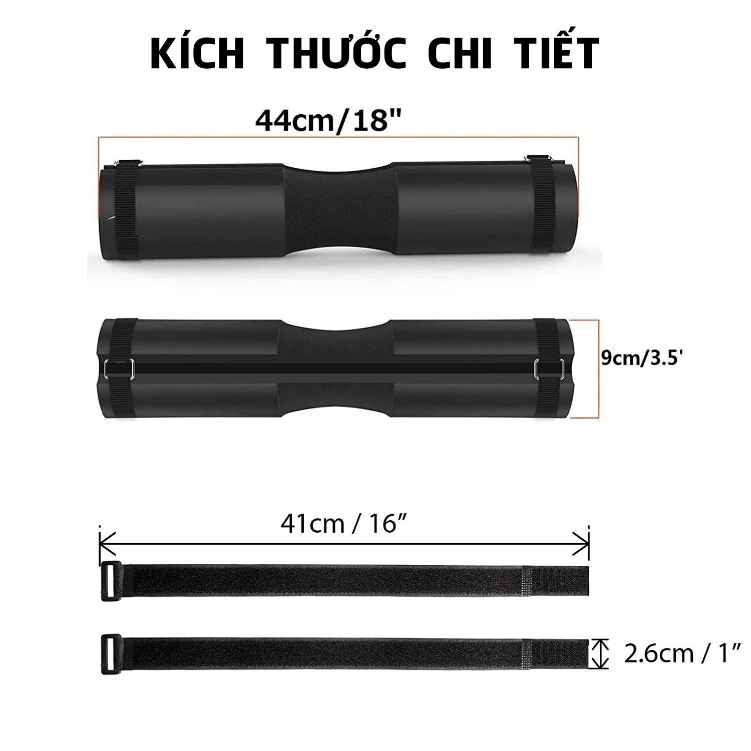 Đệm Lót Mút Xốp Hỗ Trợ Gánh Tạ Squat Barbell Pad Cải Tiến Sportslink SK038