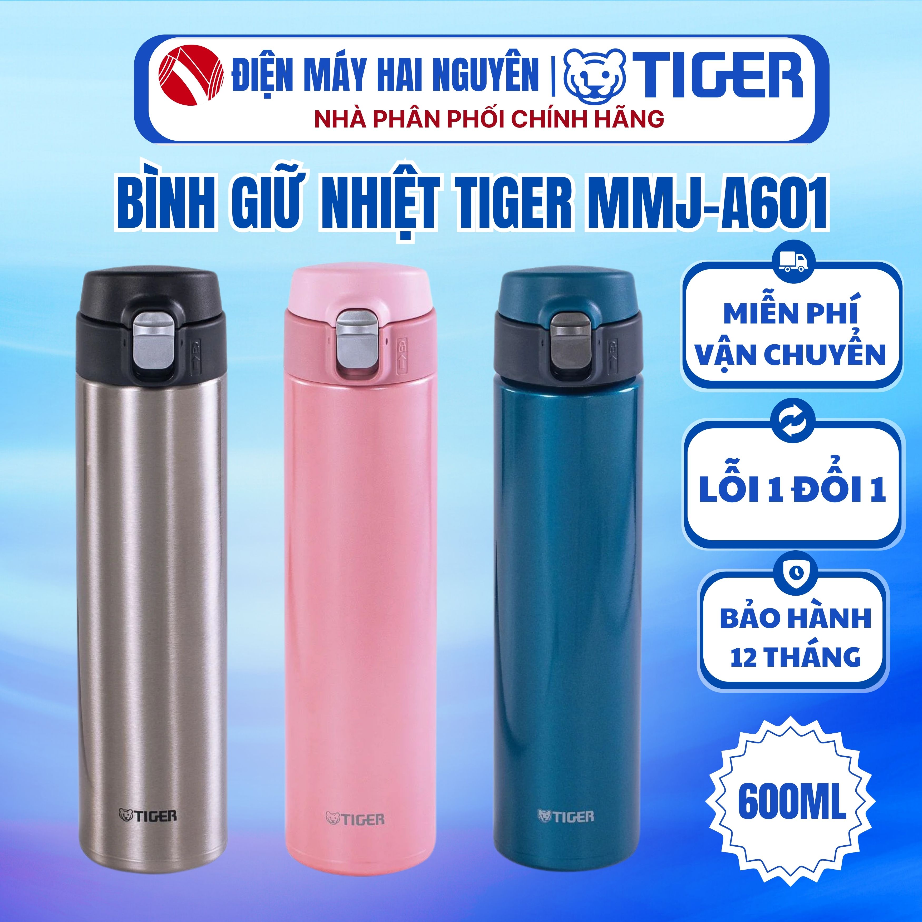 Bình giữ nhiệt Tiger MMJ-A601- HÀNG CHÍNH HÃNG