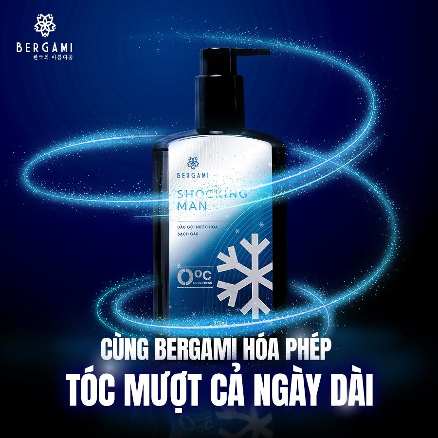 Dầu gội hương nước hoa Bergami cho Nam- 330ml - Sạch gàu- Bóng mượt