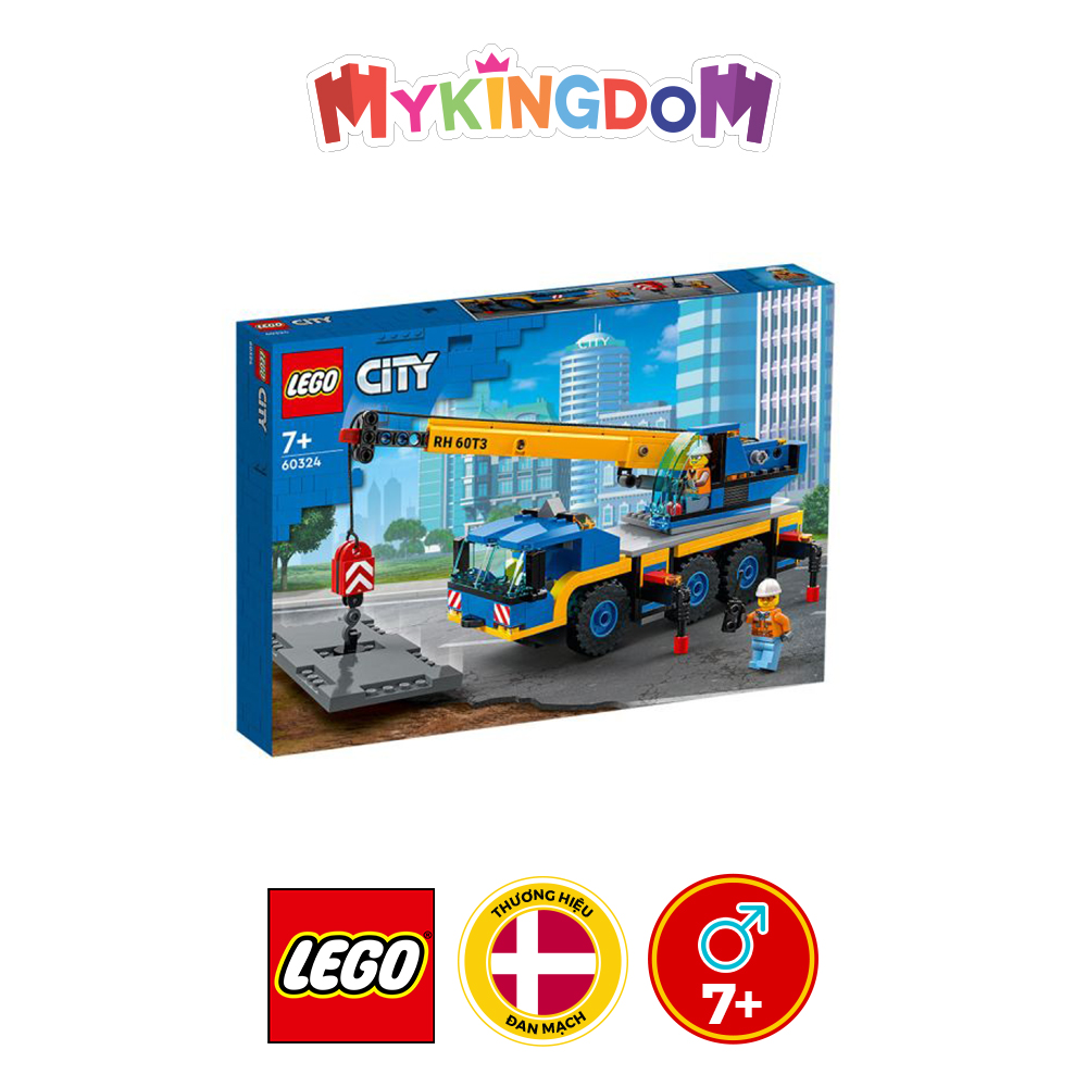 Đồ Chơi LEGO CITY Cần Cẩu Di Động 60324
