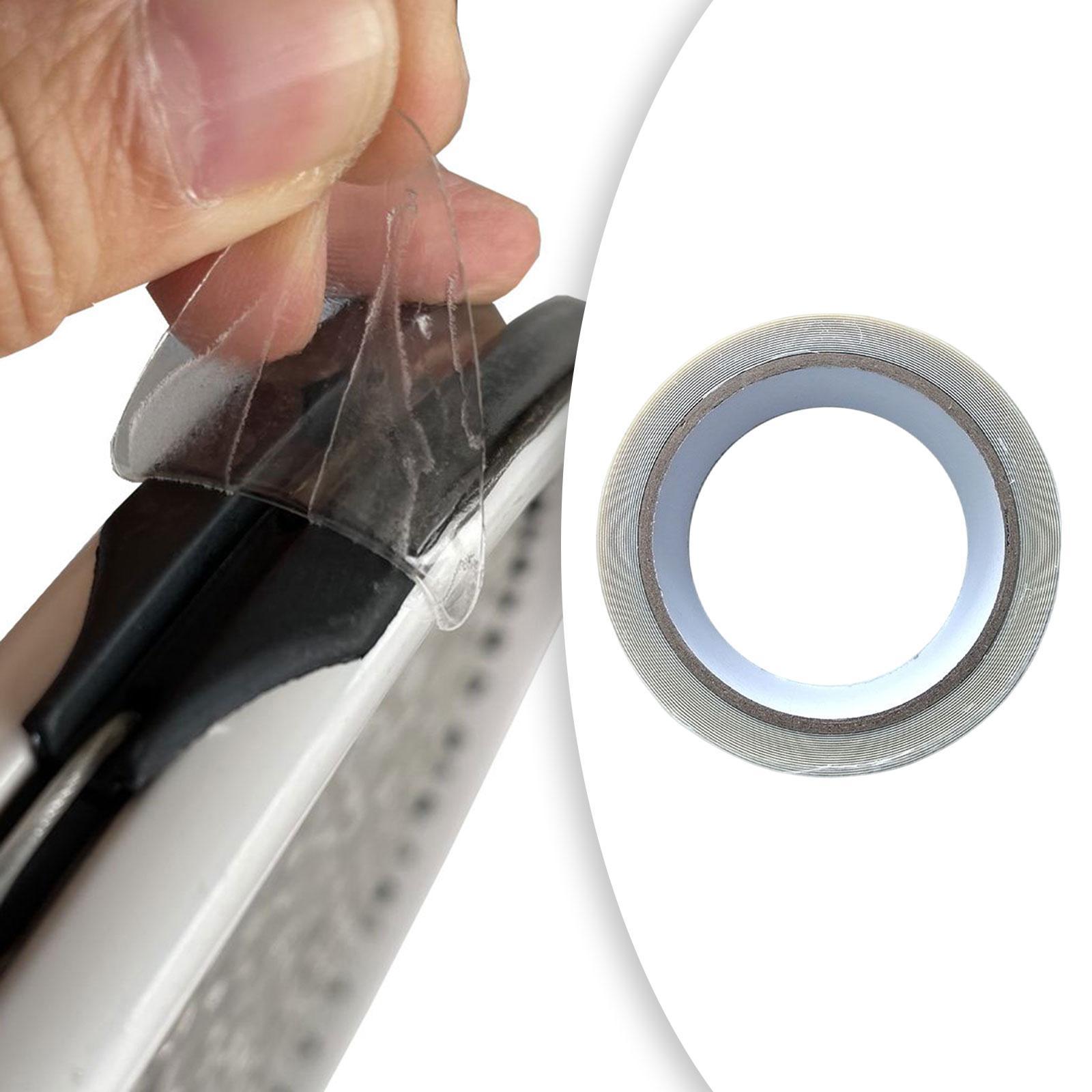 Tennis Racket Head Protection Tape, Guard Sticker, Protective Waterproof Wear Resistant Edge Protection Racket Stickers for Player