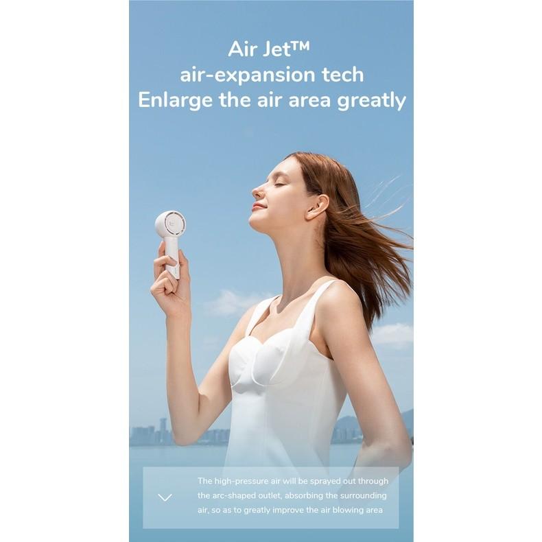 Quạt Cầm Tay Mini JISULIFE FA42 Siêu Mát - Sạc Nhanh - Pin 2000/4500mAh Sử Dụng Đến 6H-12H - Hàng Chính Hãng