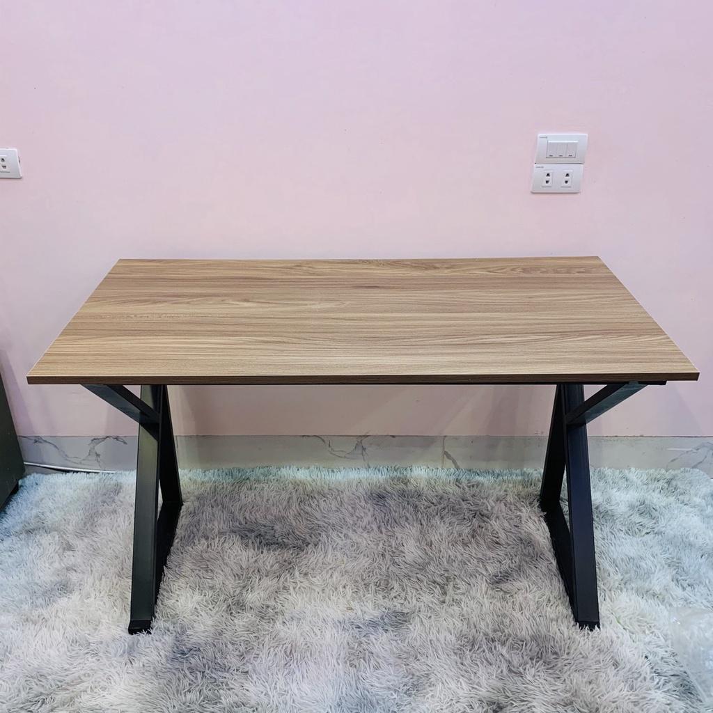 Bàn làm việc Chữ K, Bàn học, Bàn Gaming, Kt D1200 x R600 x C750, Chân sắt sơn tĩnh điện, Mặt gỗ MFC phủ melamin dày 17cm
