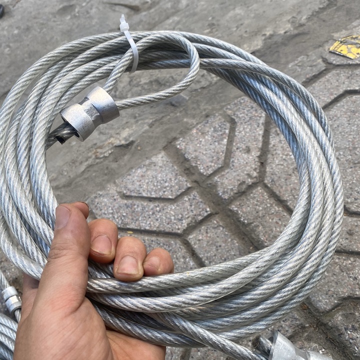 Dây Cáp Khóa Xe Máy Lõi Φ8 Ly Chống Cắt Bọc Nhựa Cực chắc chắn