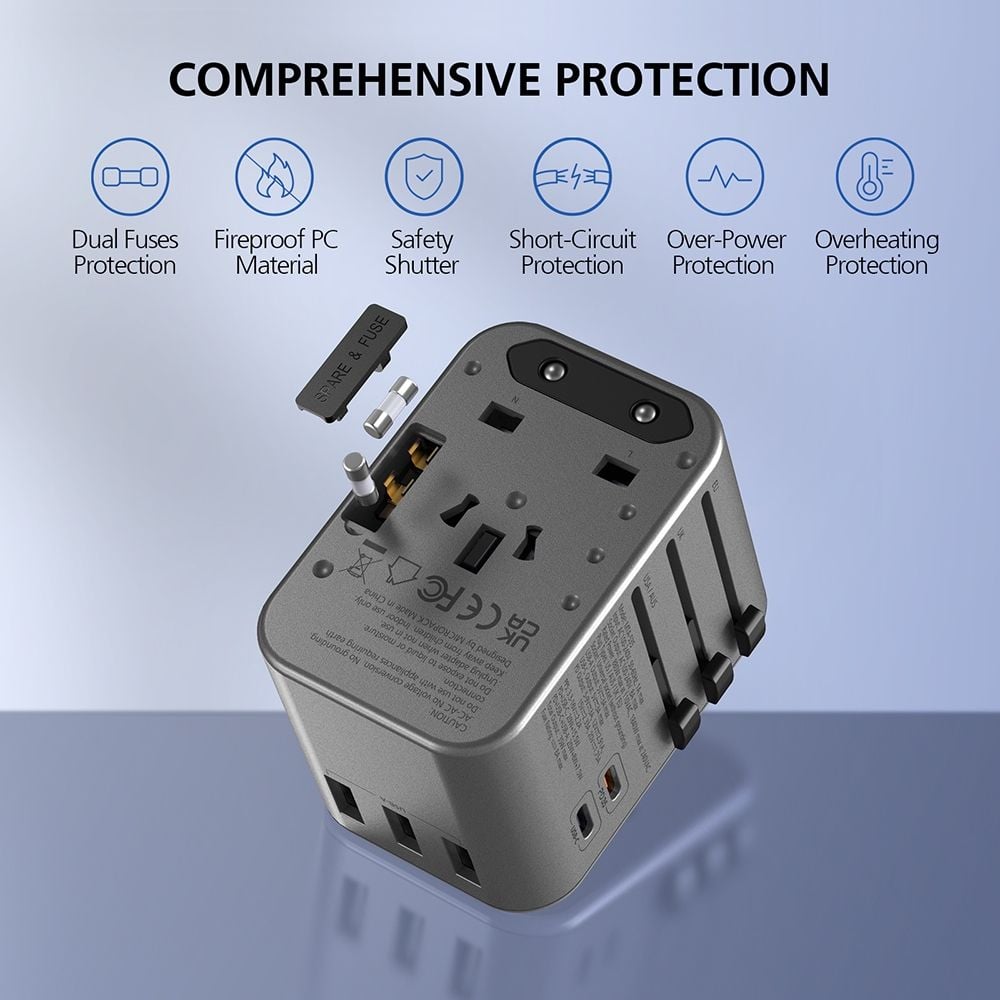Củ sạc đa năng MicroPack TRAVELLER 35 MTA-535 - Hàng Chính Hãng