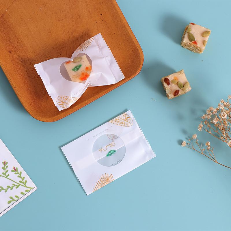 Túi đựng trà, bánh kẹo hoạ tiết Chiếc Lá Trắng hàn nhiệt - VUA BAO BÌ