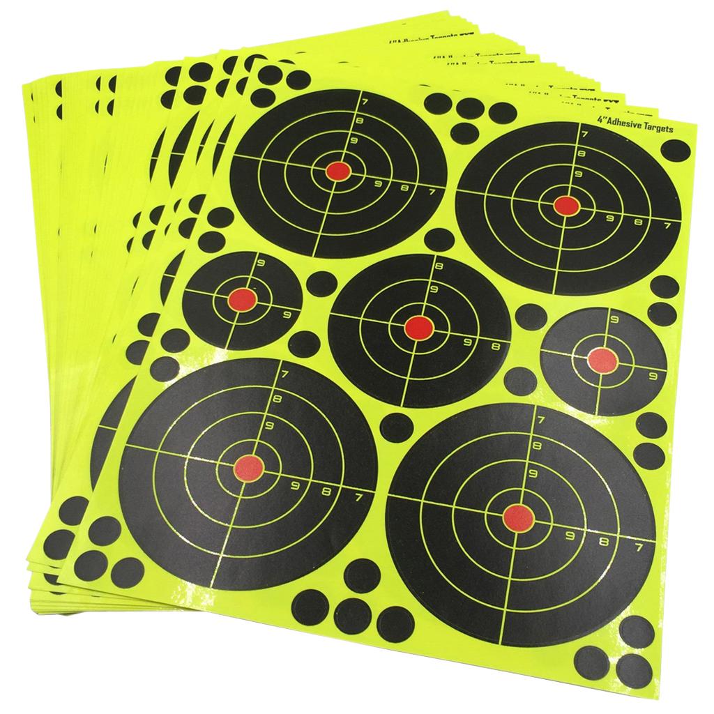 20 Pieces of Reactive Targets, Shooting Training Practice Target Stickers