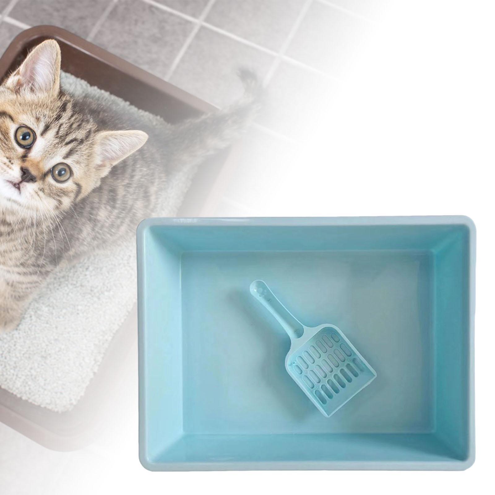 Cat Litter Box Pet Litter Tray Toilet Litter Pan Kitty with