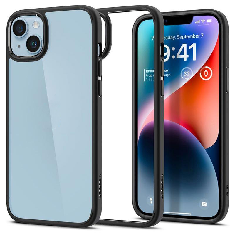Ốp lưng chống sốc viền cao su cho iPhone 14 thiết kế mặt lưng trong suốt Hiệu Rock hybrid tective Case - hàng nhập khẩu