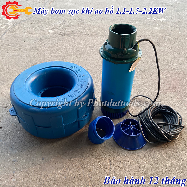 Máy bơm sục khí oxy hòa tan cho ao hồ nuôi cá, tạo đại phun nước-Công suất 1.1KW-1.5KW-2.2KW