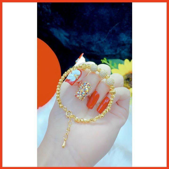 Vòng Tay Vàng Viên Ngọc Thời Trang