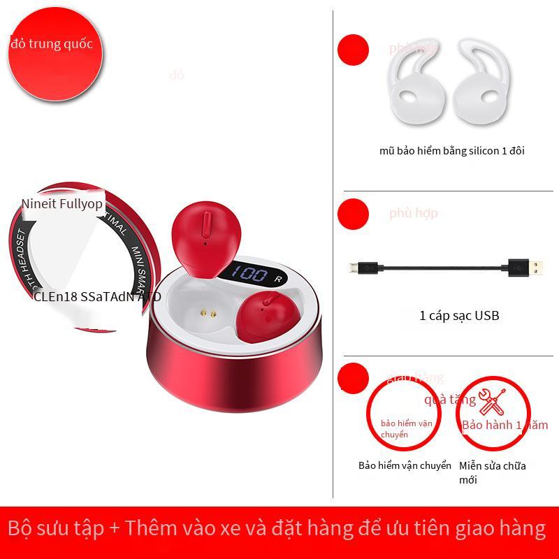 Ưu đãi đặc biệt Tai nghe bluetooth hai tai không dây TWS X21T thể thao mini bán trong tai siêu nhỏ siêu nhỏ có ngăn sạc màn hình kỹ thuật số