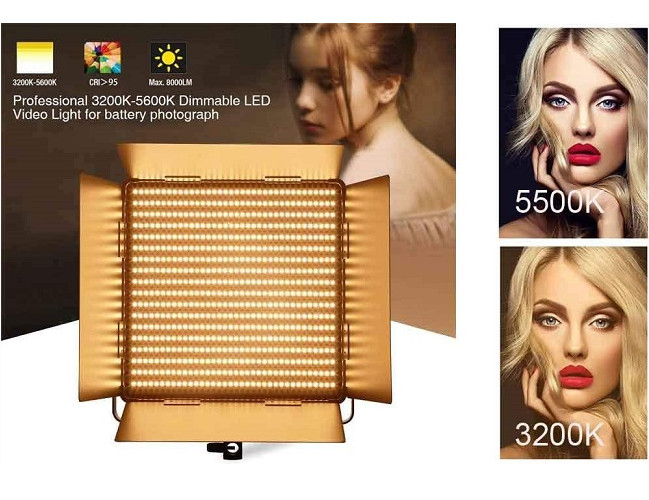 Bộ 3 đèn led bảng Studio 420w D-2000II Yidoblo hàng chính hãng.