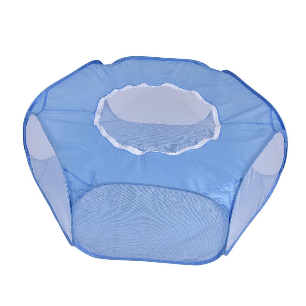 Small Animals Hamster Rabbit Playpen Fence Tent Toys Hamster Mice Sky Blue