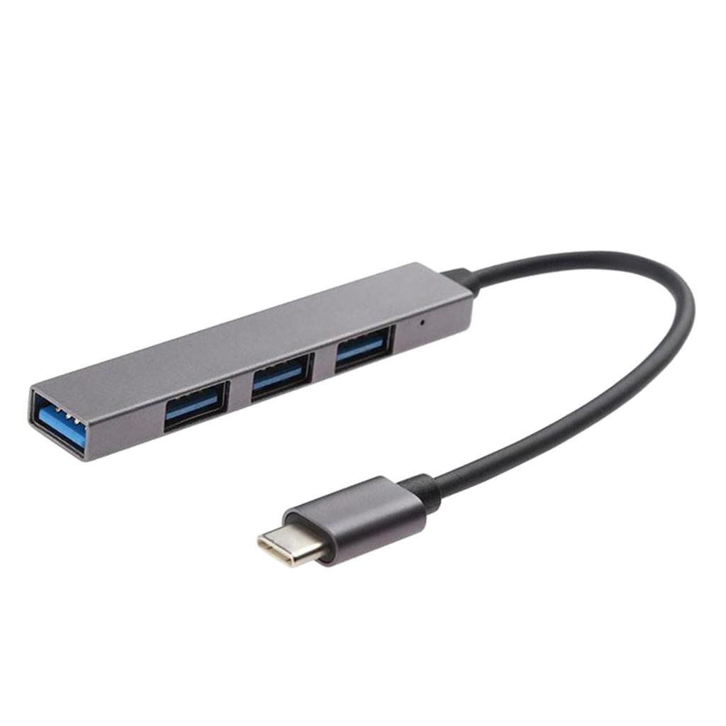 Premium Aluminum 4 Port to USB 3.0 Type C Hub for iMac MacBook Pro Laptop